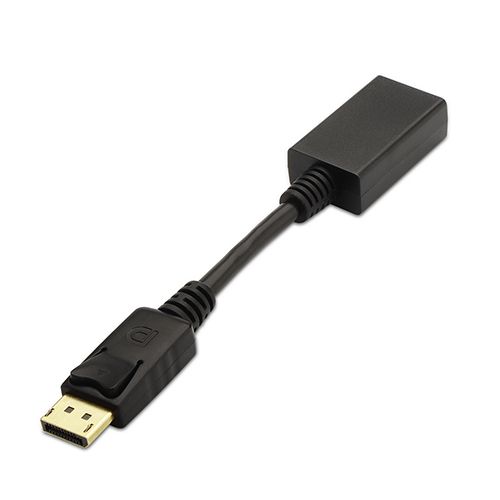 Conversor DISPLAYPORT a HDMI. DP/M-HDMI A/H. negro. 15cm