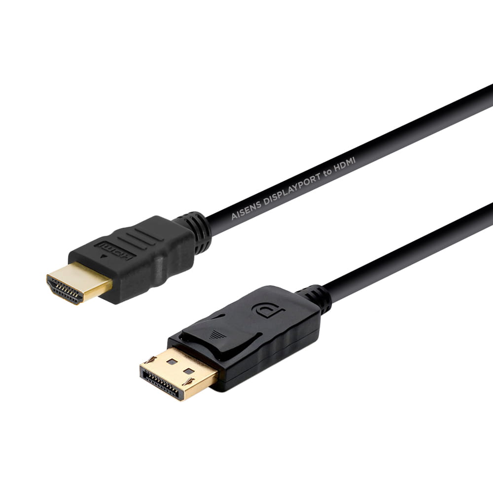 Cable DisplayPort a HDMI. Tipo DP-Macho / HDMI-Macho. 2m.