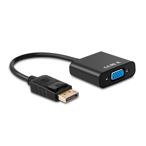 Conversor DisplayPort a SVGA. Tipo DP/M - SVGA/H. Negro. 15cm.