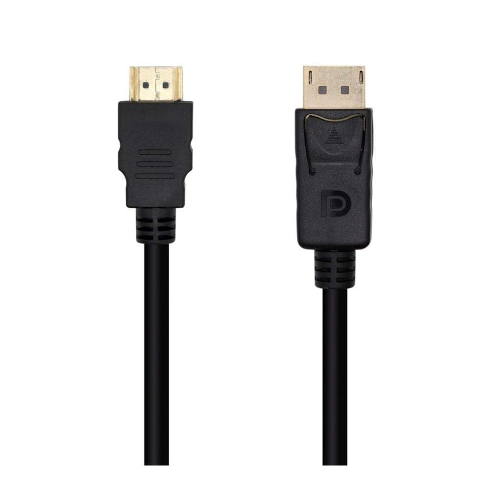 Cable Conversor DisplayPort a HDMI. DP/M-HDMI/M. Negro. 1m.