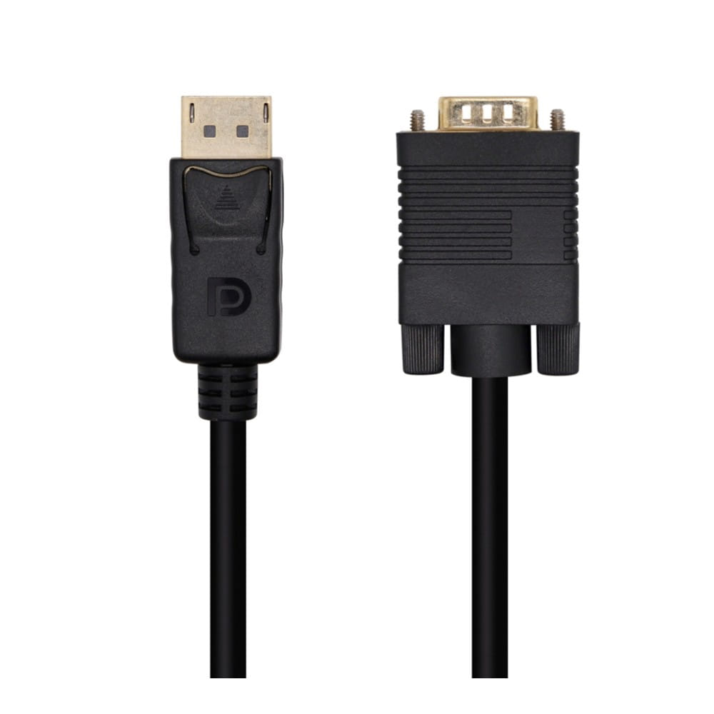 Cable Conversor DisplayPort a VGA. DP/M-VGA/M. Negro. 3m.