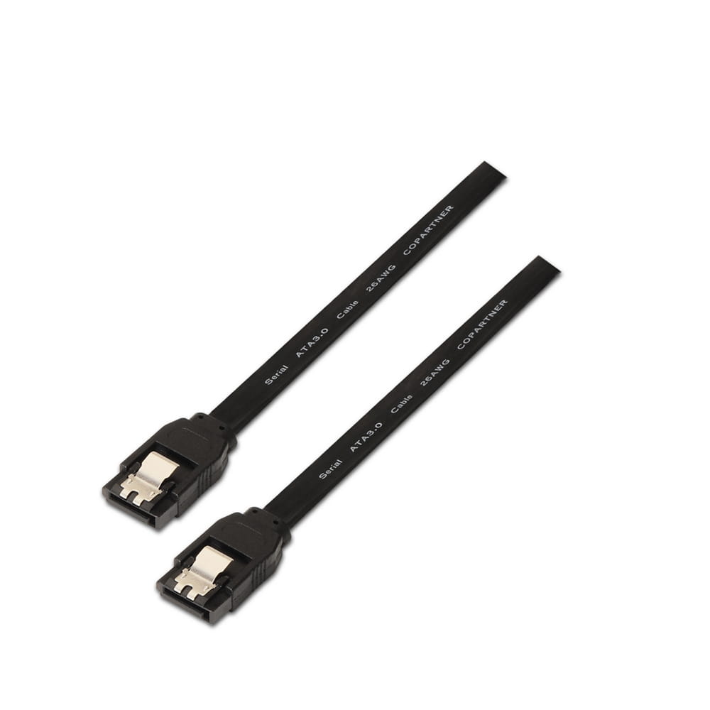 Cable SATA III datos 6G con anclajes. 50cm.