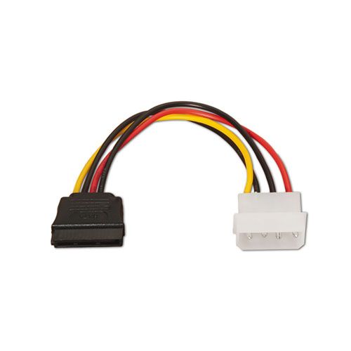 Cable alimentación SATA. Molex 4-Pin/M-SATA/H. 16cm.