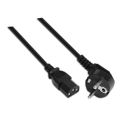 Cable alimentación CPU. CEE7/M-C13/H. Negro. 5m