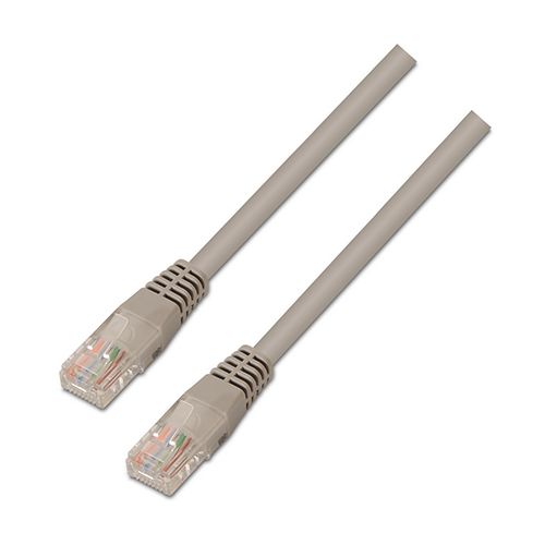 Cable de red RJ45 Cat.5e UTP AWG24. gris. 1.0 metros