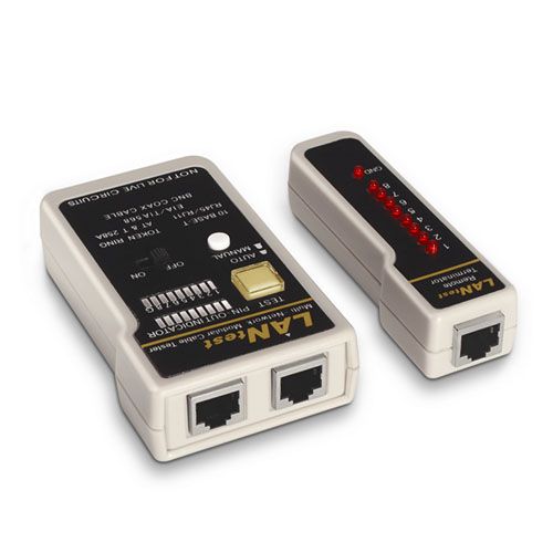 Testeador para cable RJ11/RJ12/RJ45. Coaxial.