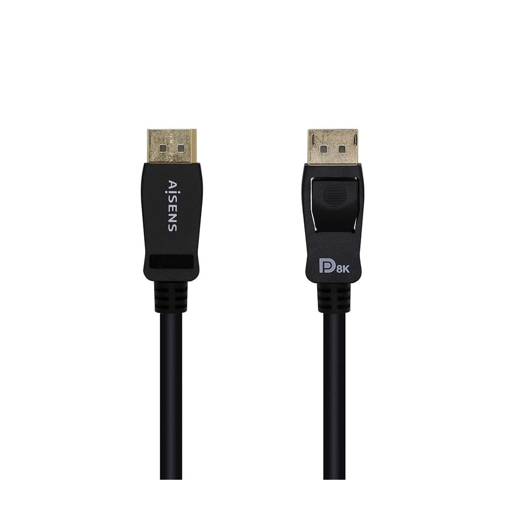 Cable Displayport CERTIFICADO V1.4 8K@60hz. DP/M-DP/M. Negro. 1m