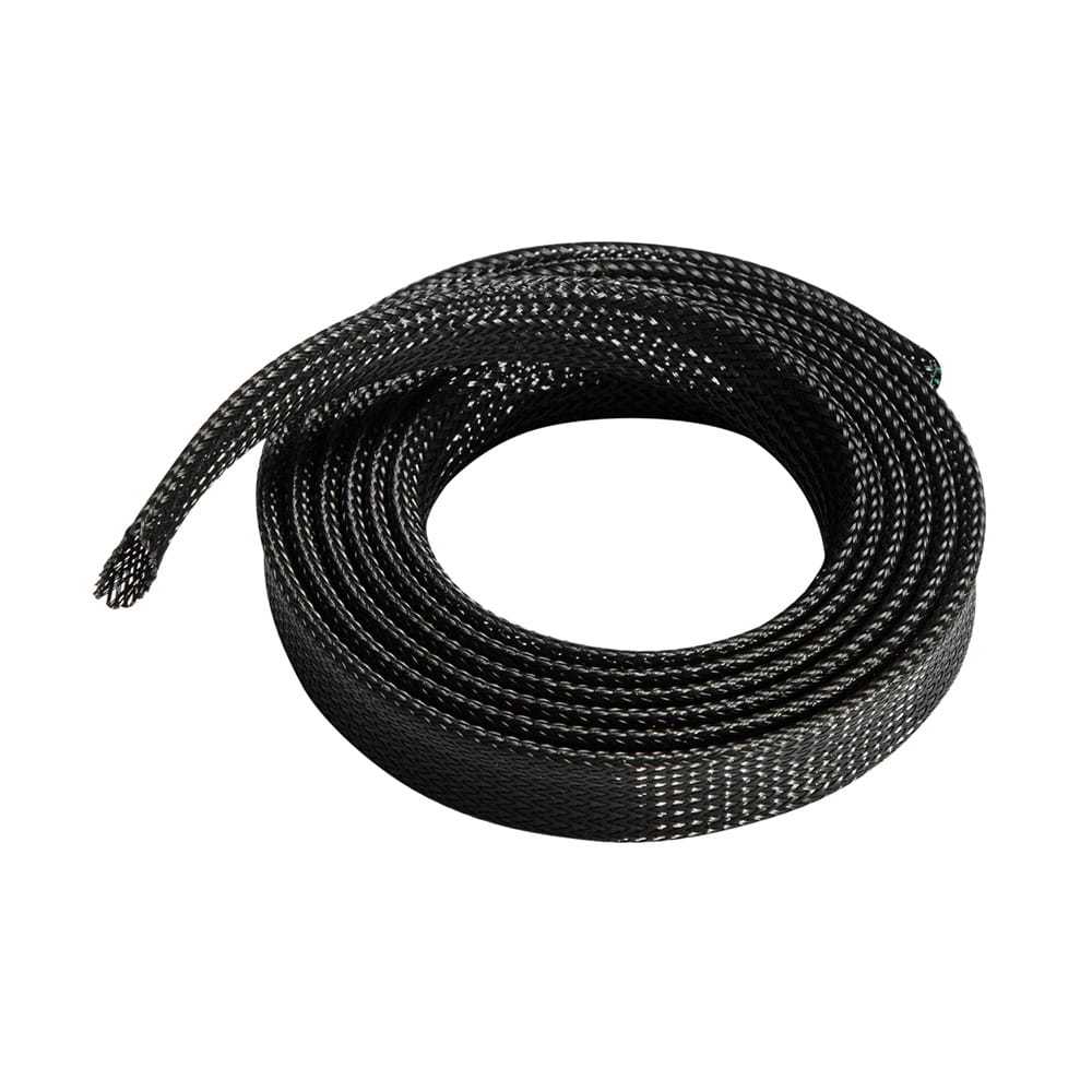 Organizador De Cable Poliéster 20mm. Negro. 1m.