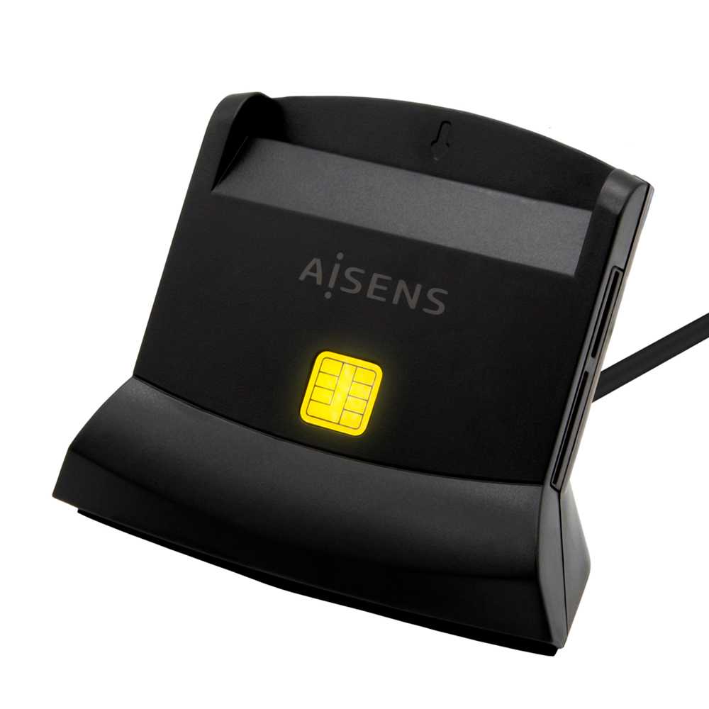 Aisens ASCR-SN04CSD-BK lector de tarjeta inteligente DNI