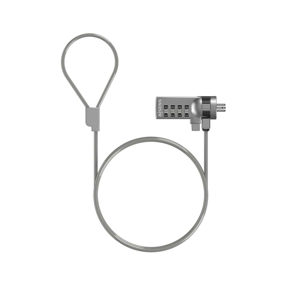 Aisens ASLK-D40N01-SL. Cable de Seguridad con Cerradura de Combinación.
