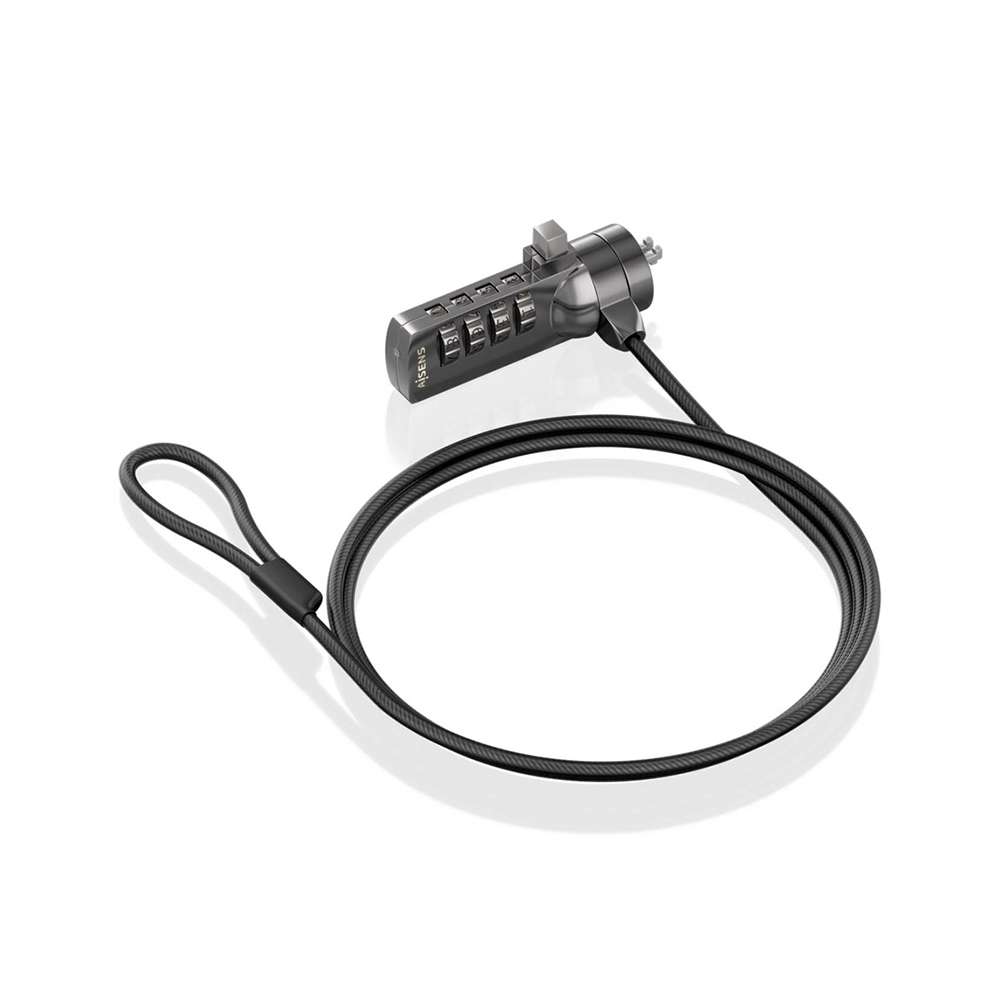 Aisens ASLK-D40N03-BK. Cable de seguridad con cerradura de combinación.