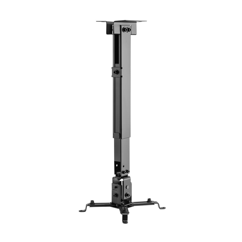 Soporte Proyector Techo/Pared. Inclinable y extensible. Negro.