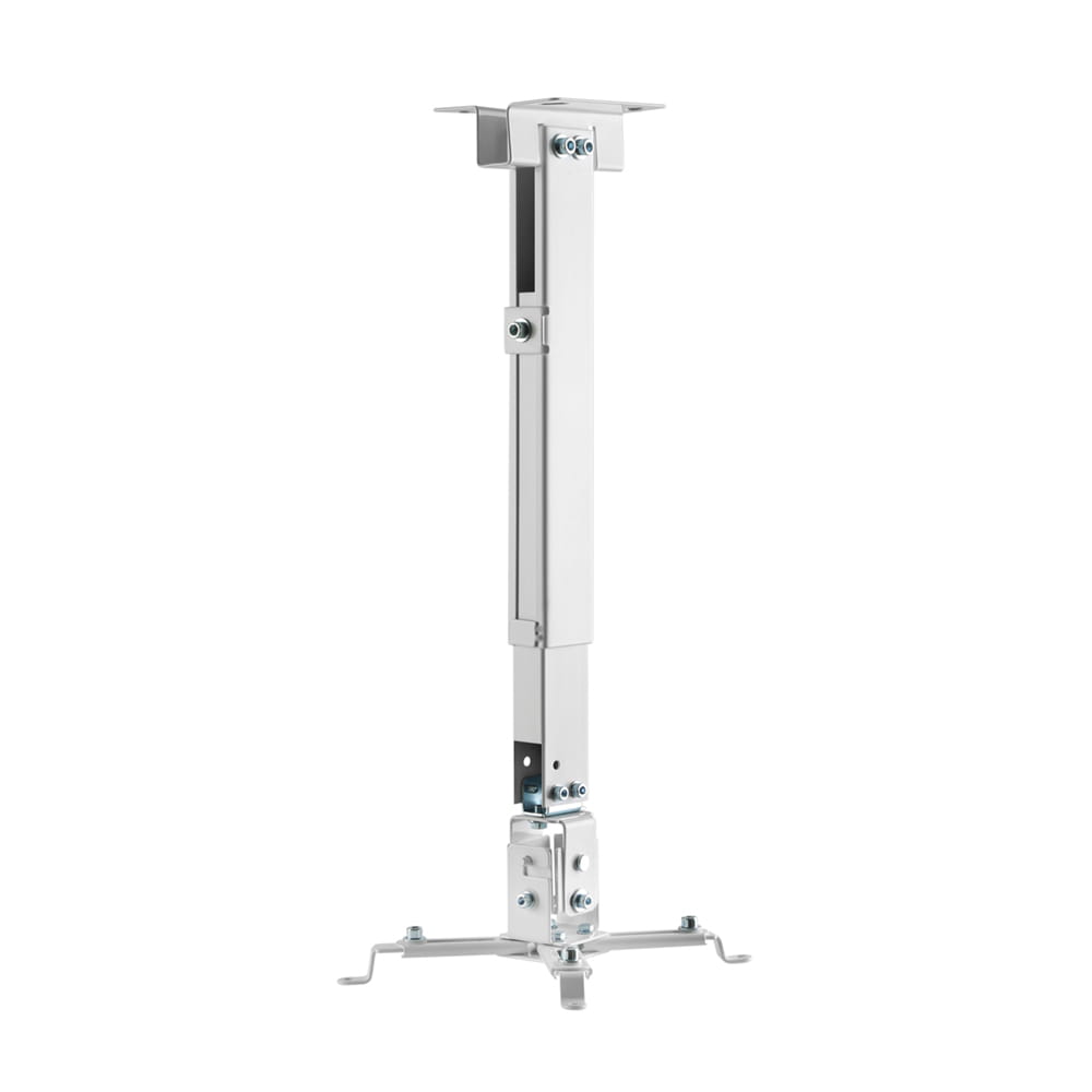 Soporte Proyector Techo/Pared. Inclinable y extensible. Blanco.