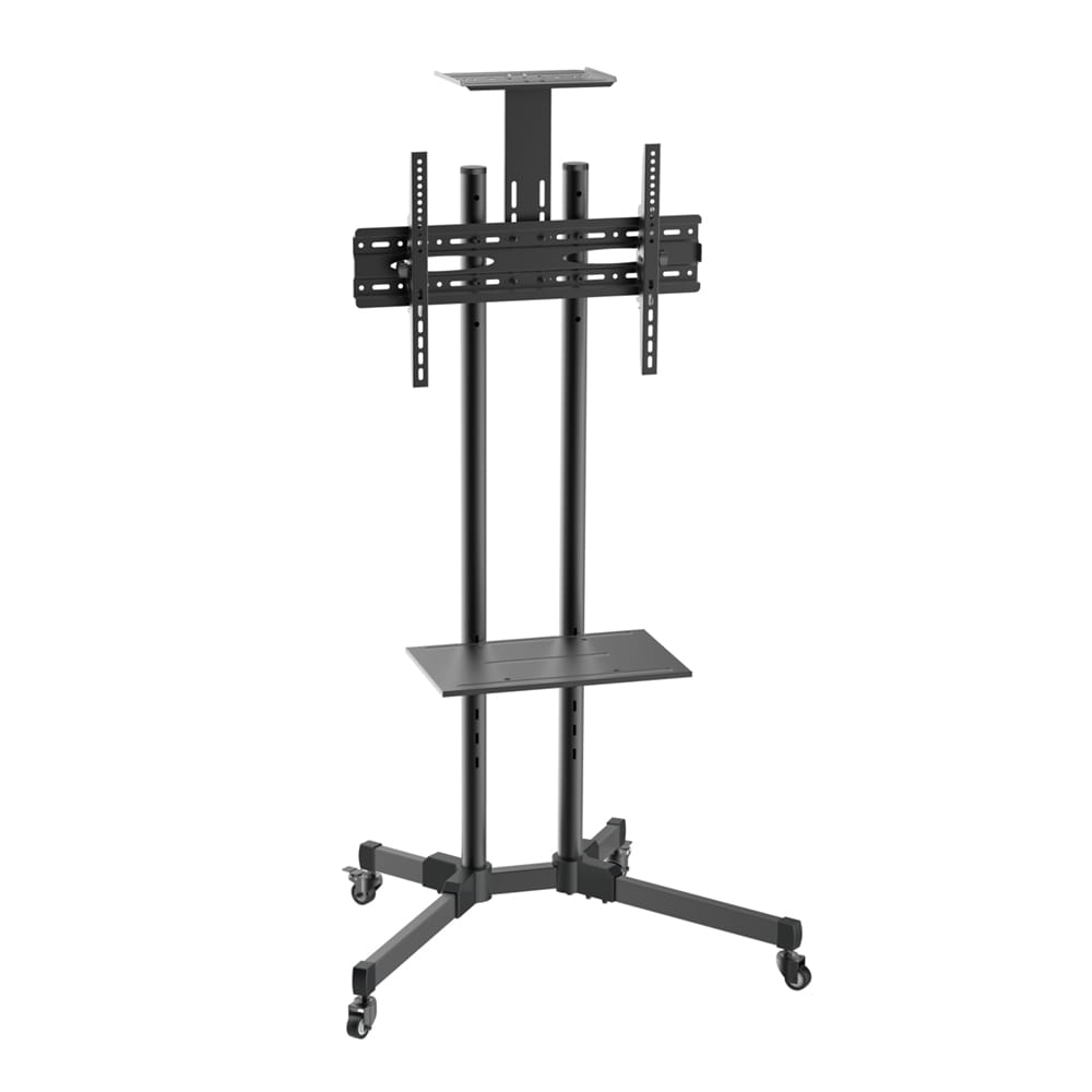 Soporte TV de suelo 37~70. Con ruedas. bandeja para DVD y soporte de cámara.