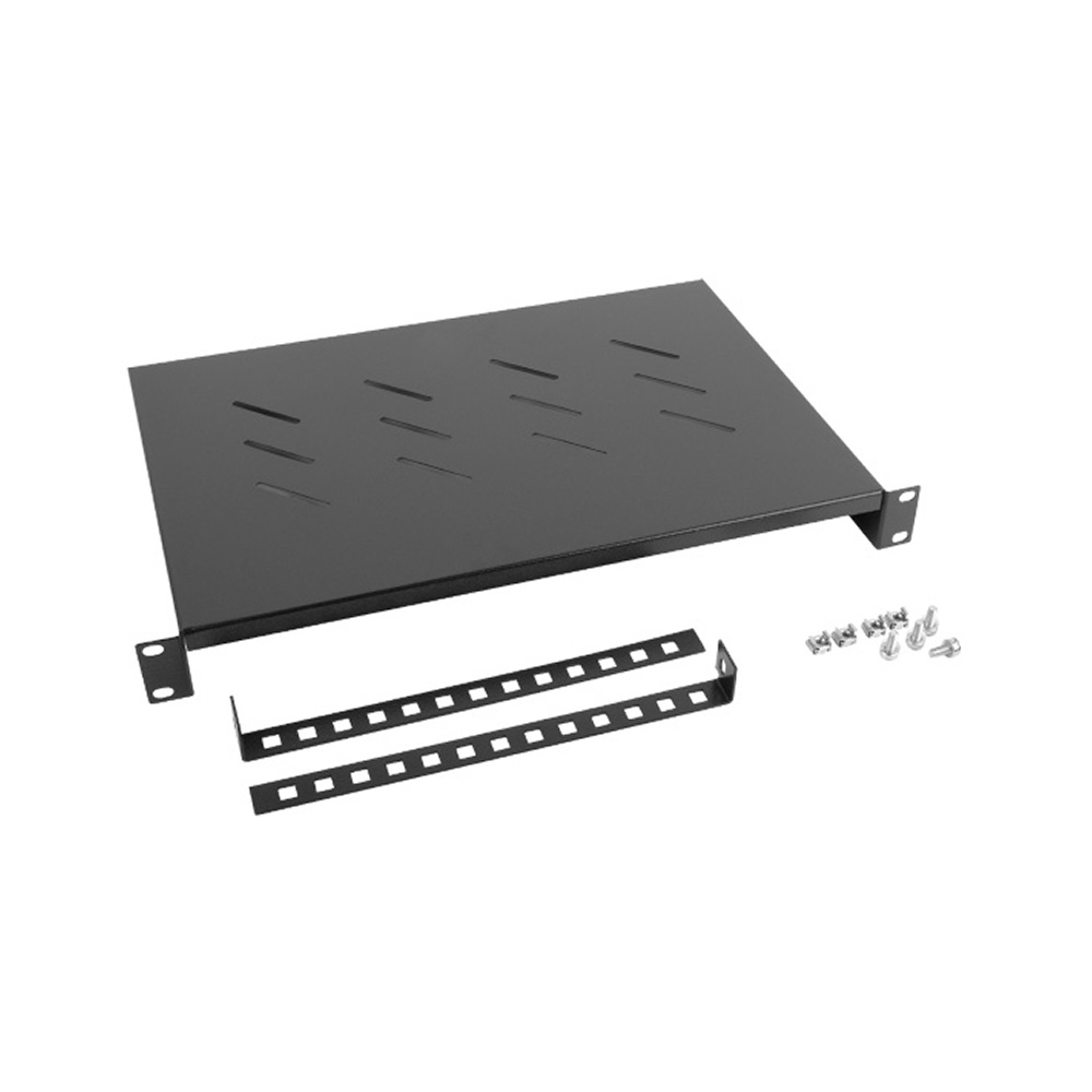 Lanberg AK-1004-B. Bandeja fija 1U 483x300mm hasta 25Kg