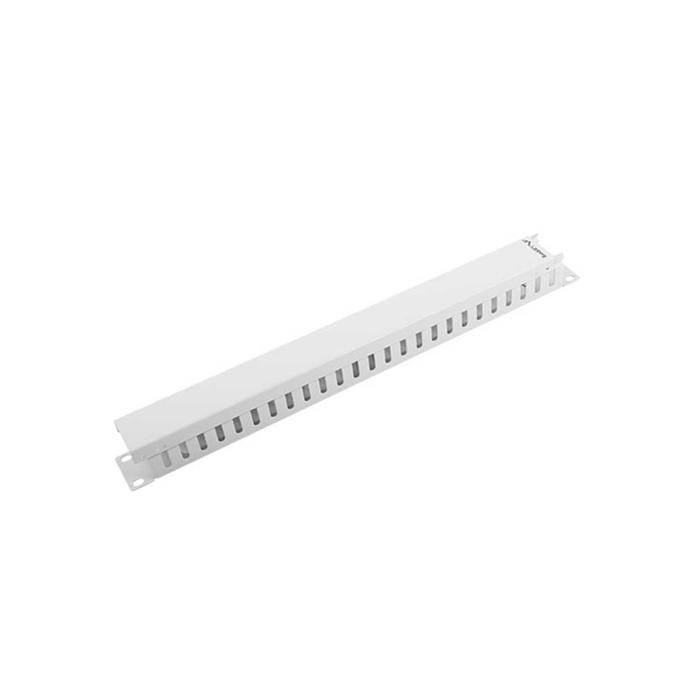 Lanberg AK-1201-S. Panel gestión de cables 1U 19".