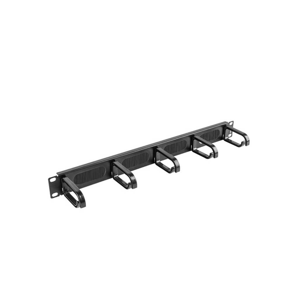 Lanberg AK-1203-B. Panel organizador de cables 19" 1U.