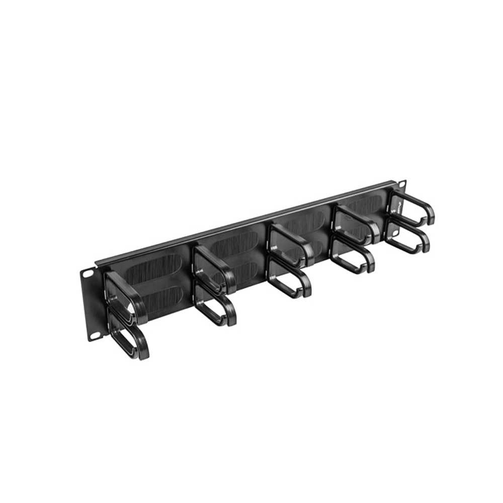 Lanberg AK-1204-B. Panel organizador de cables 19" 2U.