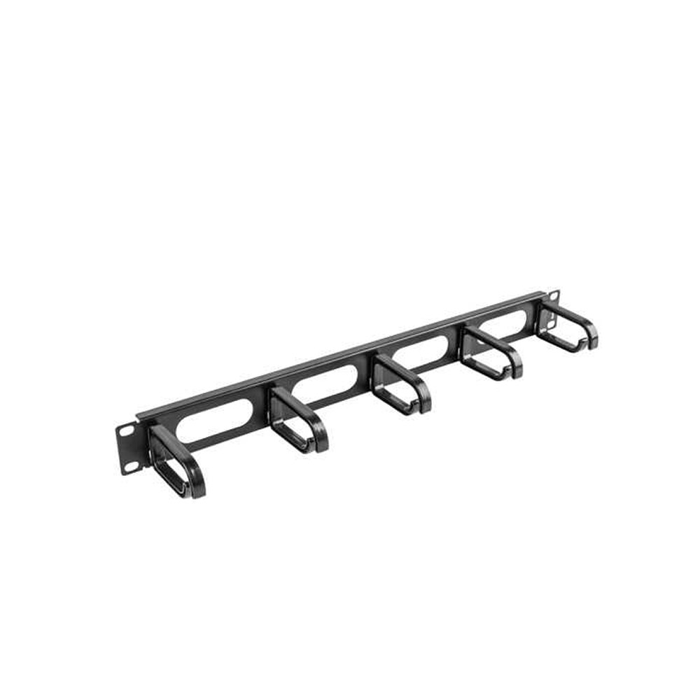 Lanberg AK-1205-B. Panel organizador de cables 19" 1U.