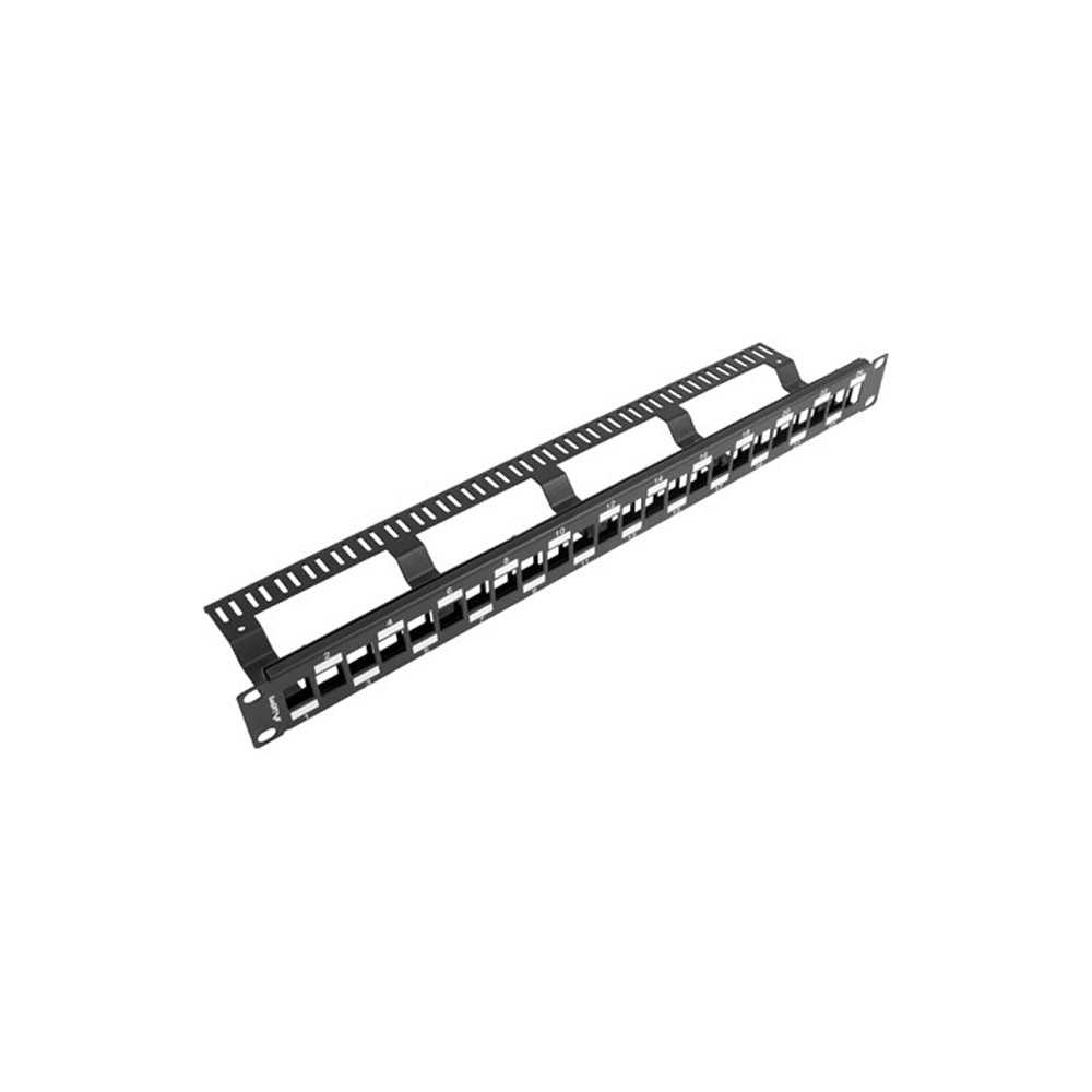 Lanberg PPKS-1224-B. Patch Panel 24 puertos 1U 19"