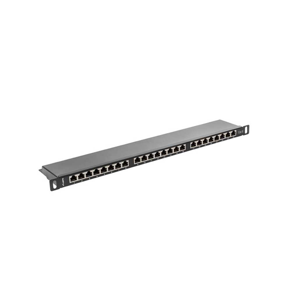 Lanberg PPS6-0024-B. Patch Panel 24 puertos 0.5U 19" Cat. 6