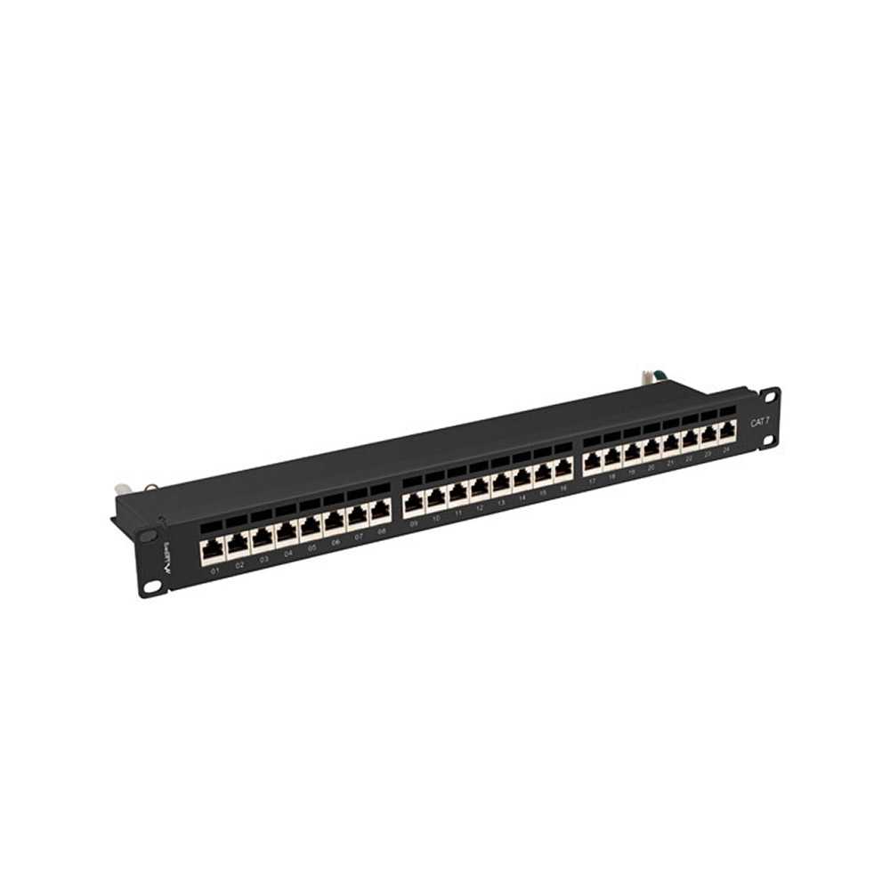 Lanberg PPS7-1024-B. Patch Panel 24 puertos 1U 19" Cat. 7