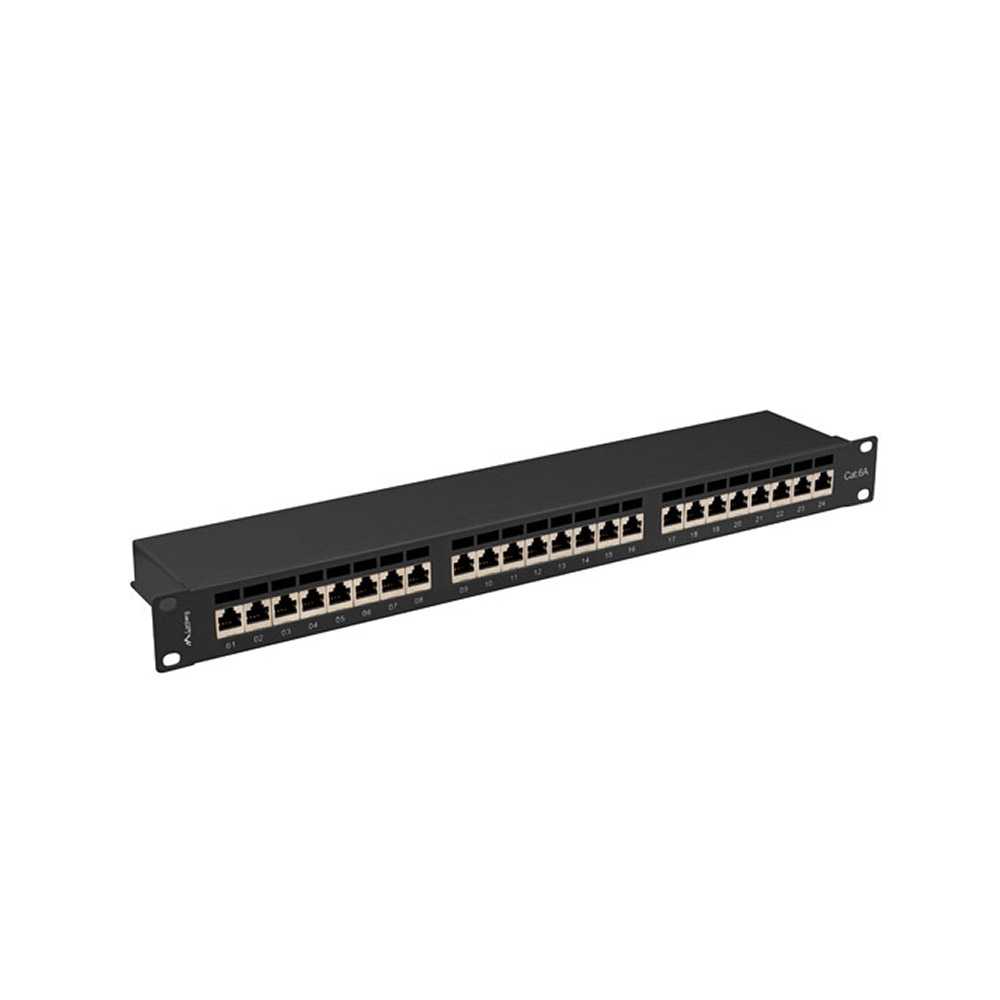 Lanberg PPSA-1024-B. Patch Panel 24 puertos 1U 19" Cat. 6A