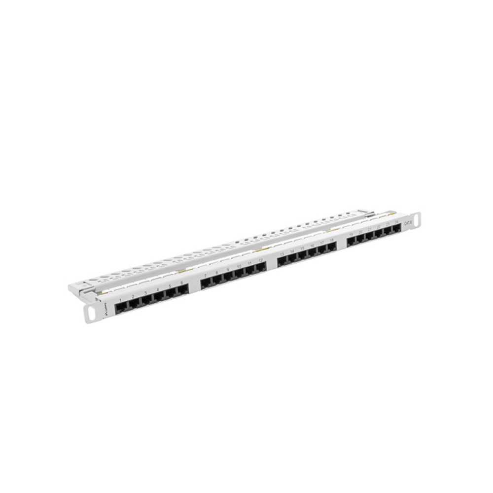 Lanberg PPU6-0024-S. Patch Panel 24 puertos 0.5U 19" Cat. 6