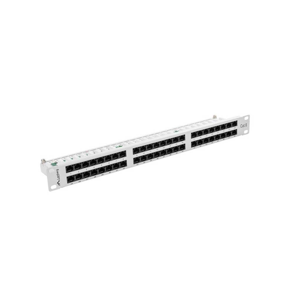 Lanberg PPU6-1048-S. Patch Panel 48 puertos 1U 19" Cat. 6