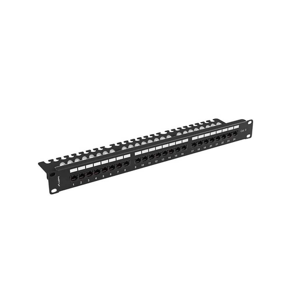 Lanberg PPU6-1124-B. Patch Panel 24 puertos 1U 19" Cat. 6