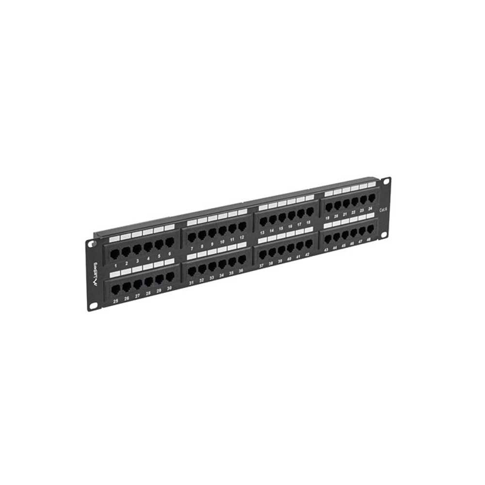 Lanberg PPU6-2048-B. Patch Panel 48 puertos 2U 19" Cat. 6