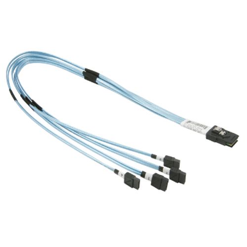 Reverse MiniSAS SFF-8087 to 4 SATA 0,5m