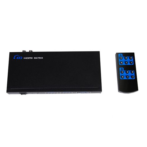 Matrix HDMI 4 entradas 2 salidas