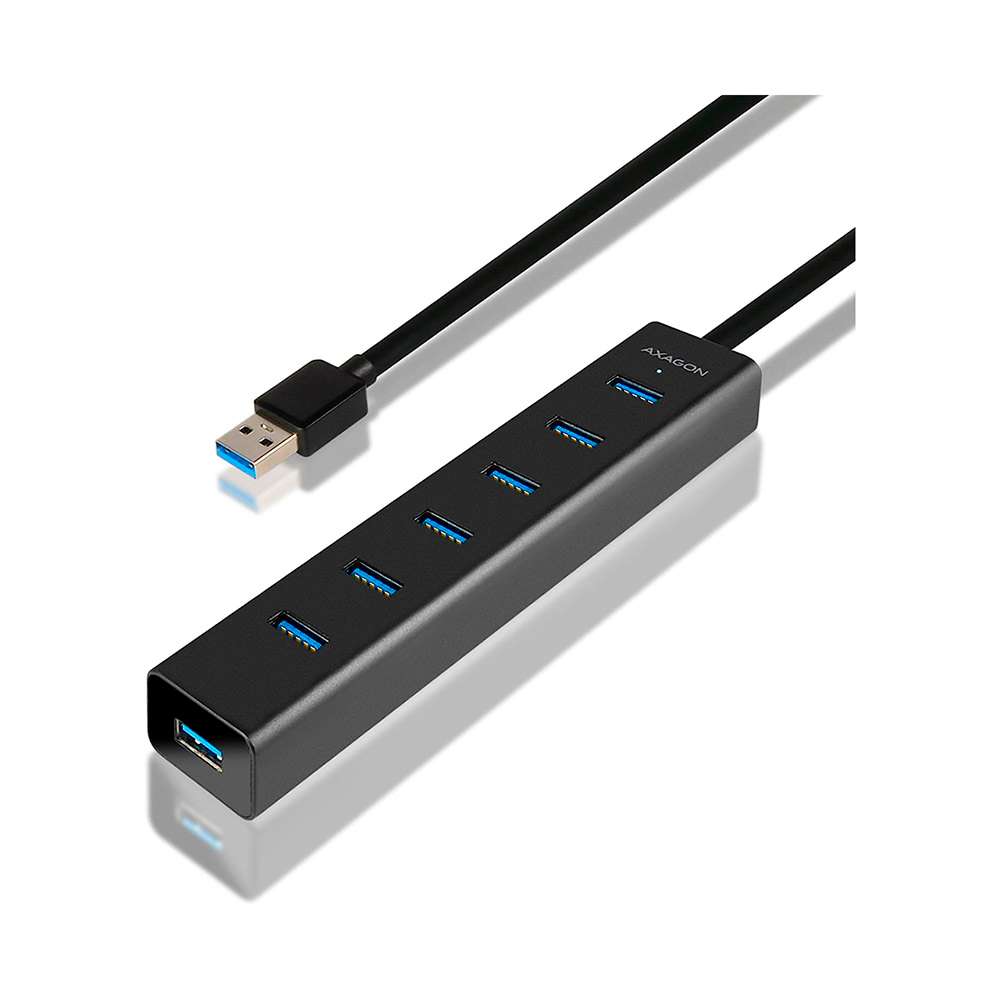 Axagon HUE-SA7BP. Cargador 7 puertos USB 3.0