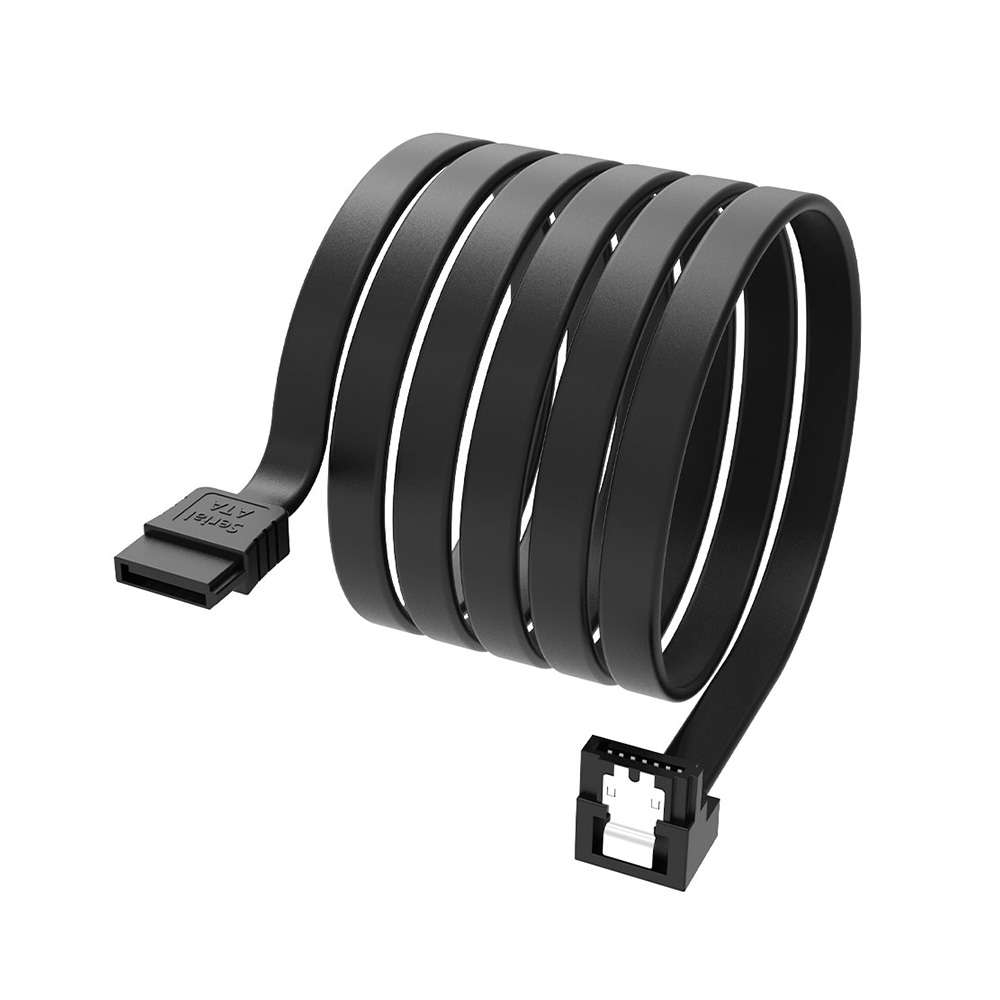 Akasa AK-CBSA09-10BK. Cable SATAIII ProSlim en ángulo recto. 1m.
