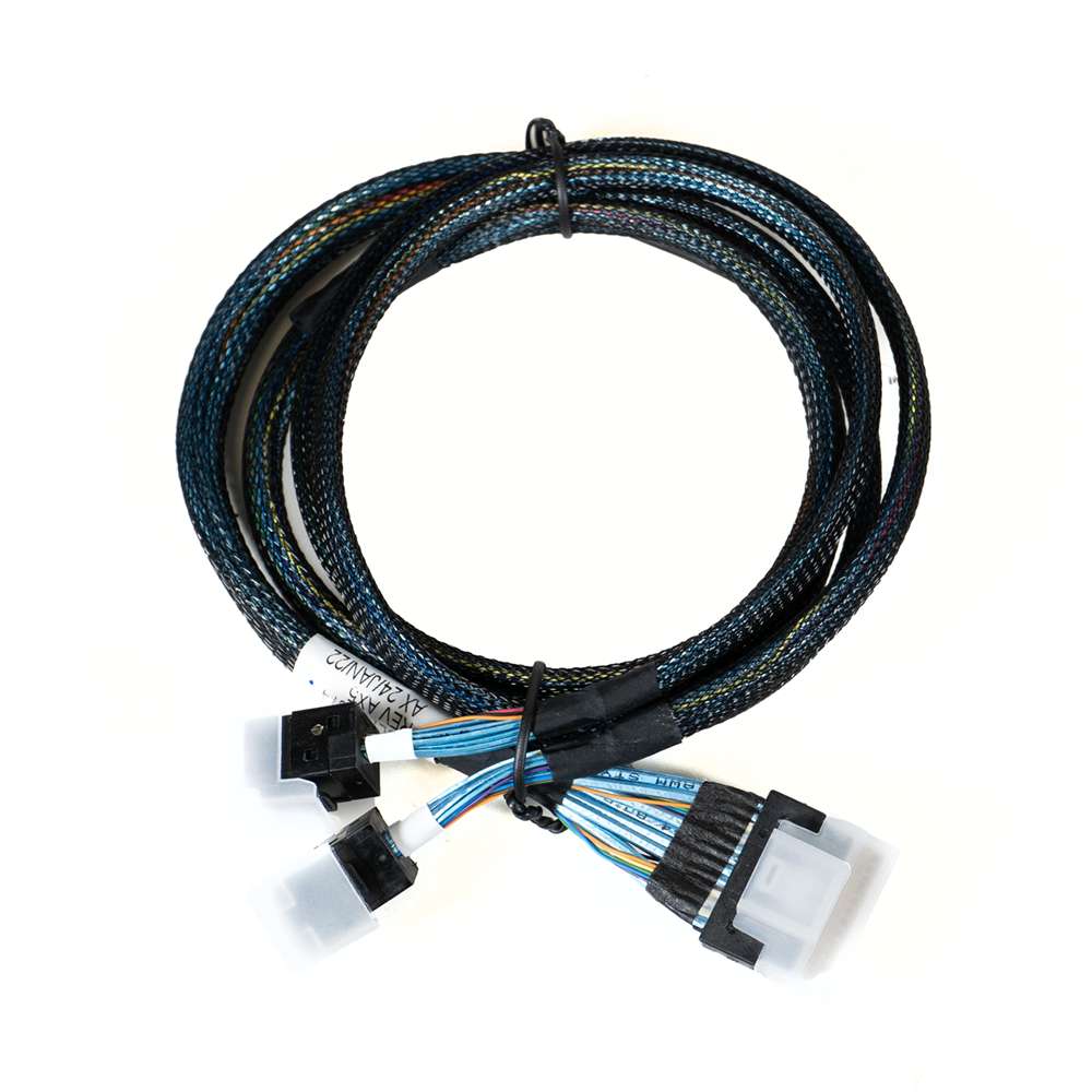 Areca Cable Slim SAS SFF-8654 a 2x Mini SAS HD SFF-8643. 1m.