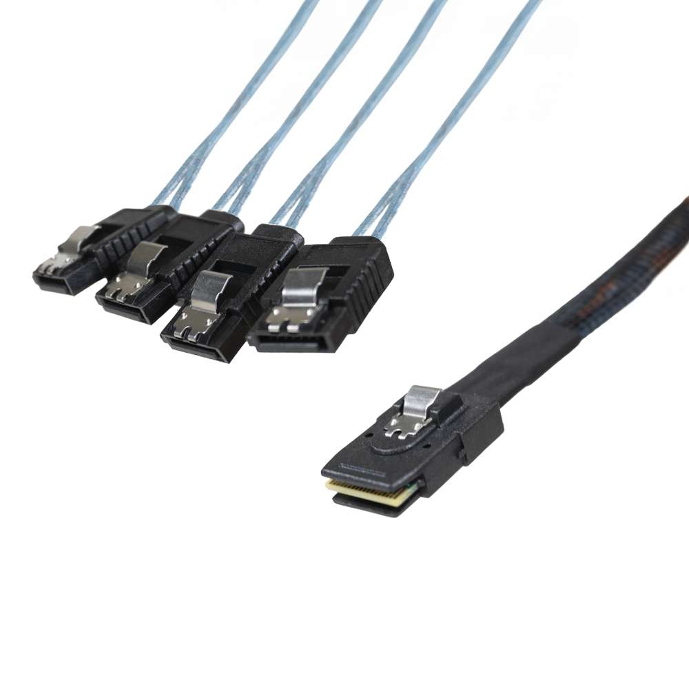 Cable SAS SFF-8087 a 4x SATA Crossover. 1m.