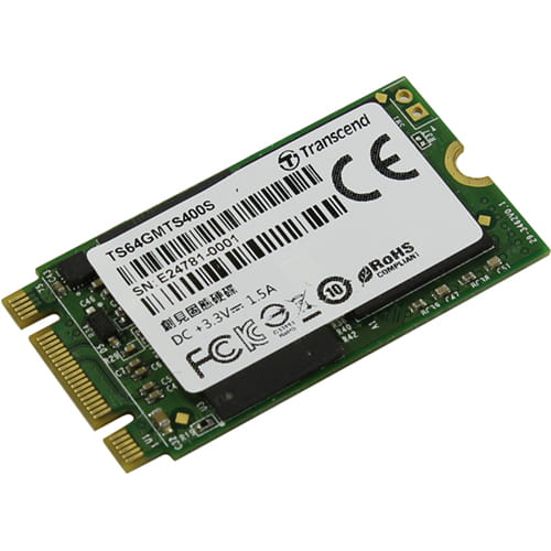 SSD 64Gb Transcend 400S SATAIII M.2 Type 2242 - REFURBISHED