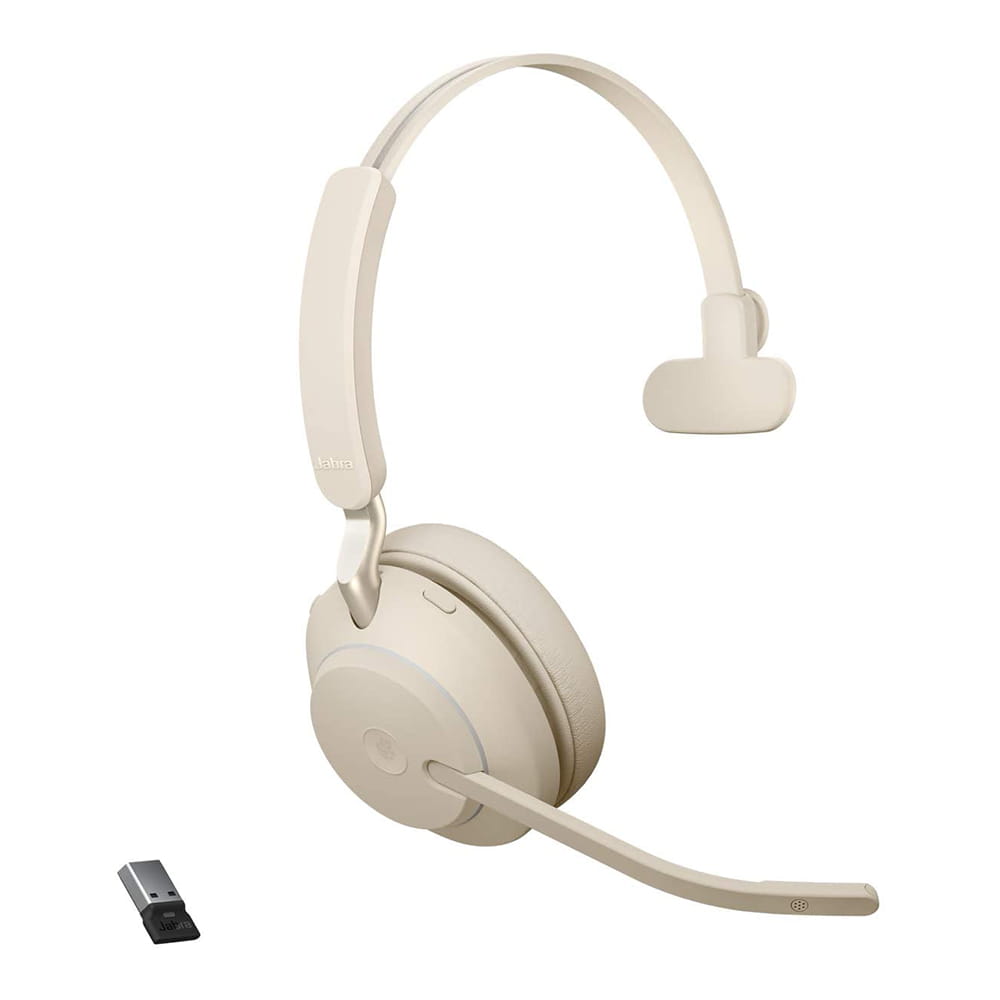 Jabra Evolve2 65 UC Mono Bluetooth/USB-C Beige