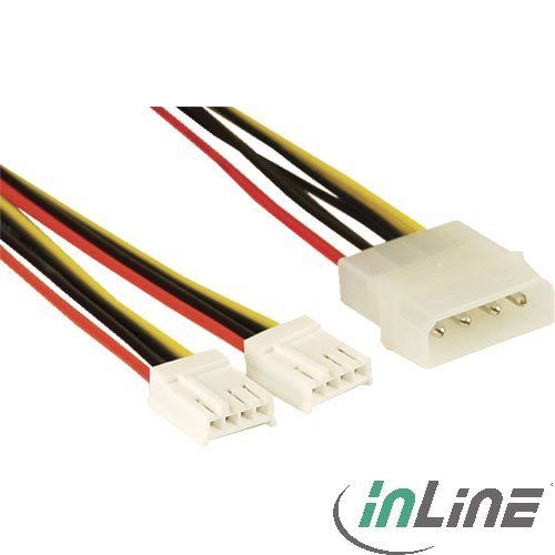 Inline 26950. Cable alimentación Y. 1x Molex 4-Pin a 2x 4-Pin