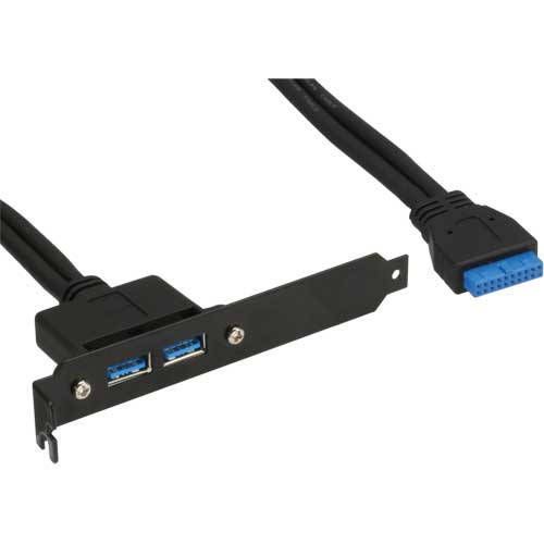 Bracket con dos salidas USB 3.0