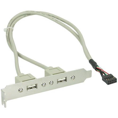 Bracket con dos salidas USB 2.0