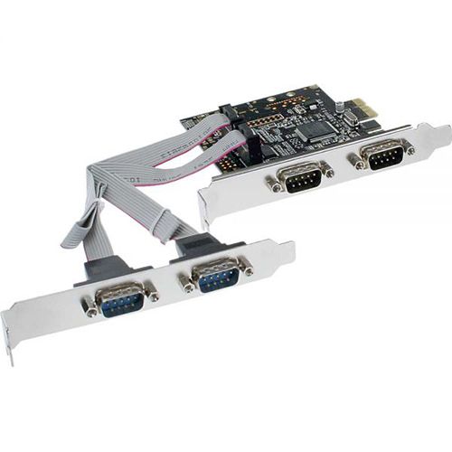 InLine 76623C. Tarjeta PCIeX1 4x RS232 9-Pines