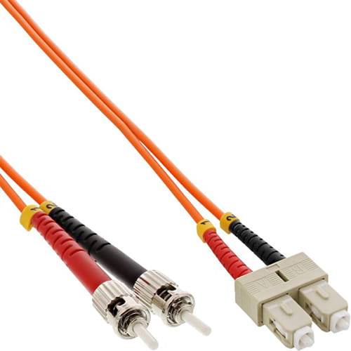 Cable Duplex fibra óptica OM2 50/125 micras. SC/ST. 3 metros.