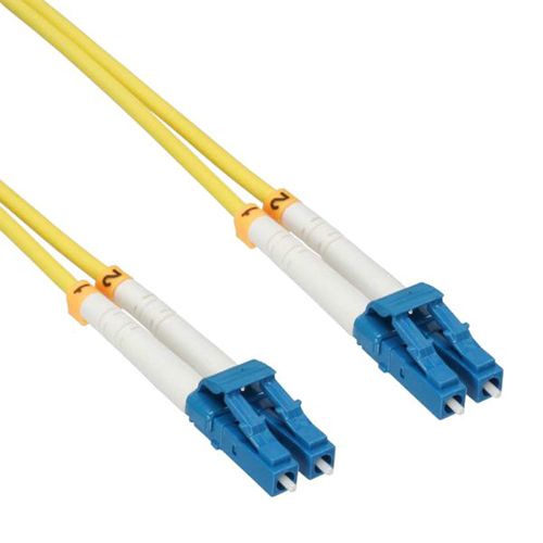 Cable Duplex fibra óptica OS2 9/125 micras. LC/LC. 1 metro.