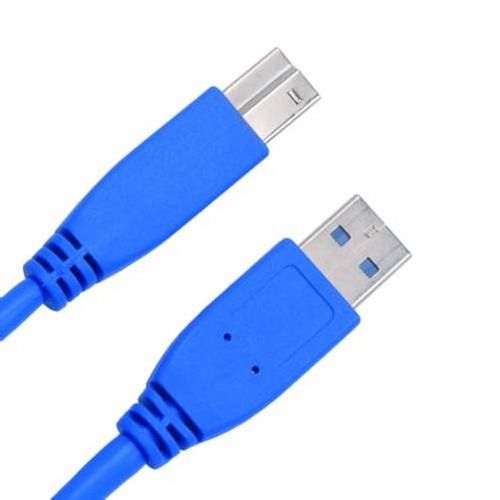 cable USB3.0 Tipo A-B Macho Macho 2m. Azul