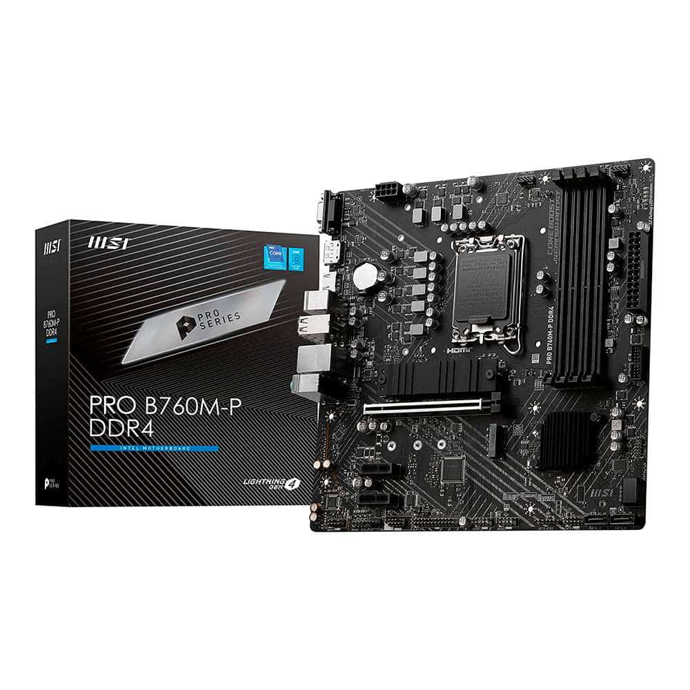 Msi Pro B760M-P. Socket 1700. Micro-ATX. - DDR4