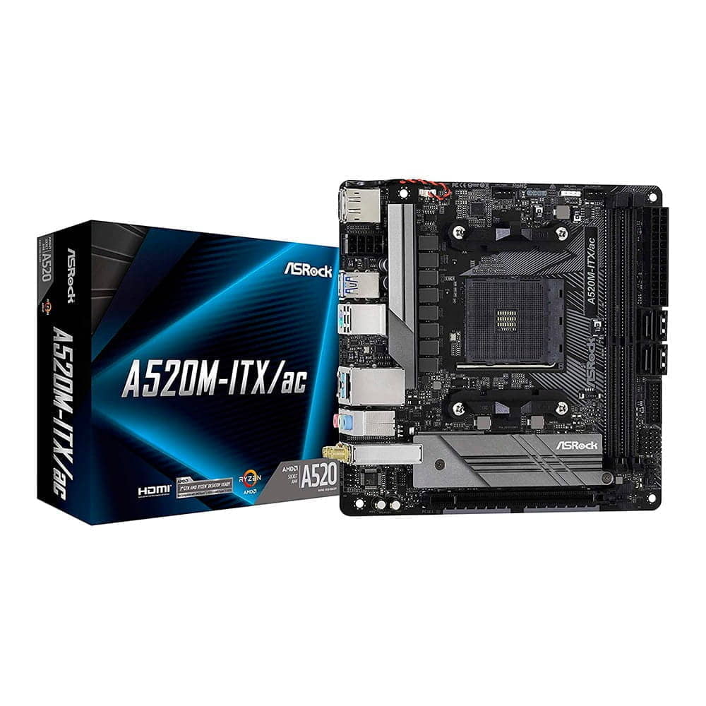 Asrock A520M-ITX/AC. Socket AM4. Mini-ITX. - DDR4