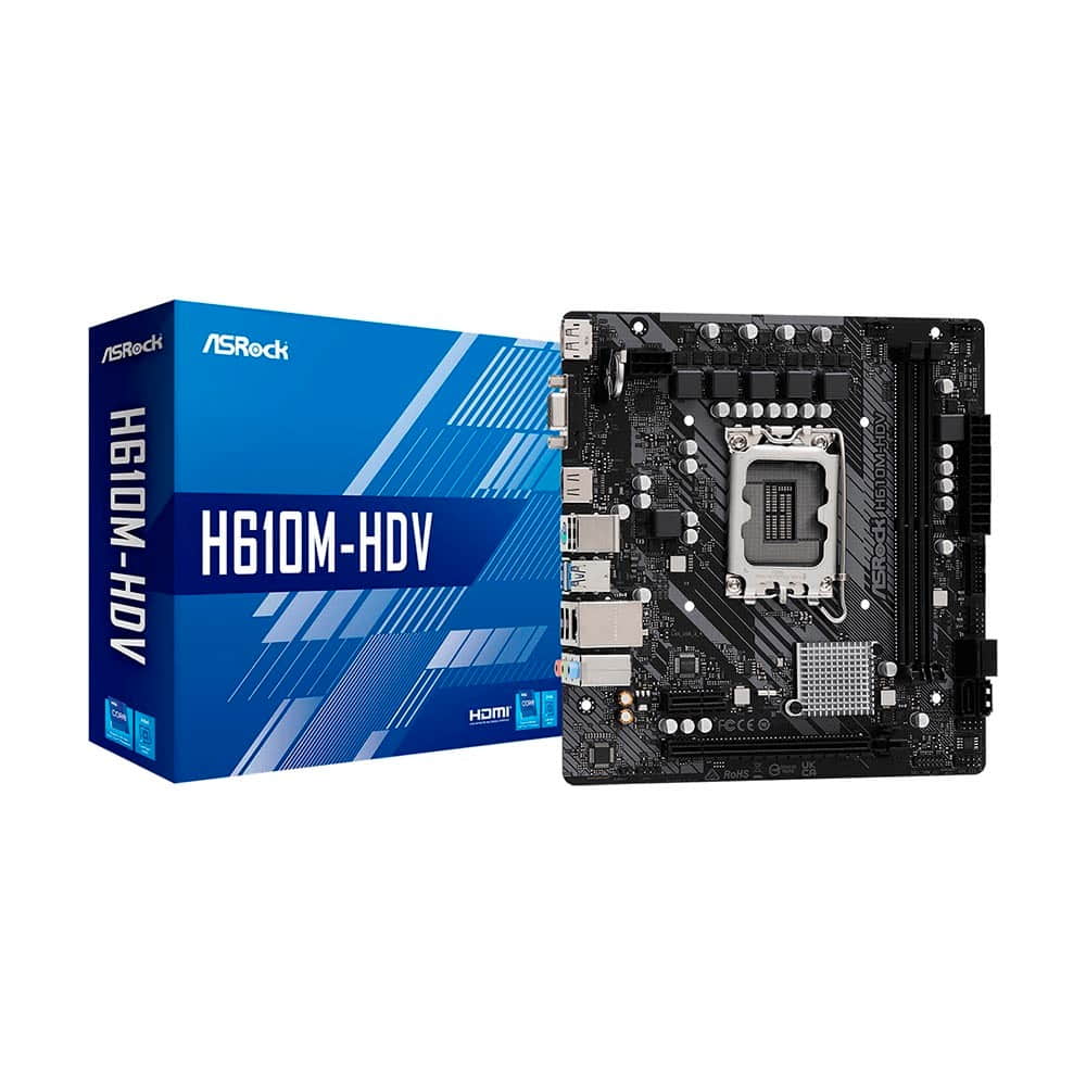 Asrock H610M-HDV. Socket 1700. Micro-ATX - DDR4