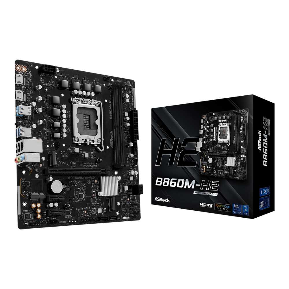 Asrock B860M-H2. Socket 1851. Micro-ATX - DDR5
